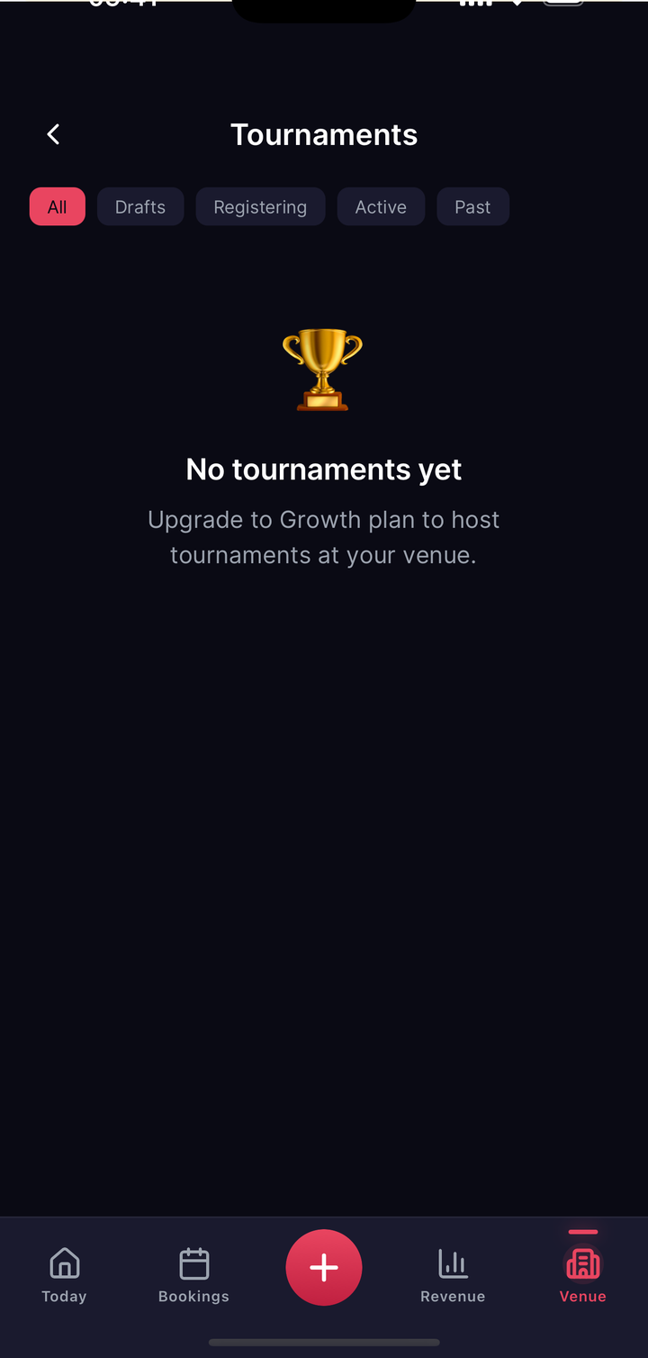 OwnerTournaments plan notice